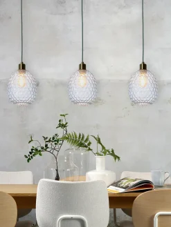 it's about RoMi Hanglamp glas Venice ovaal transparant