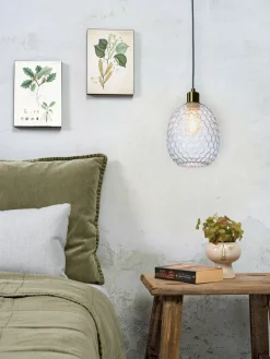 it's about RoMi Hanglamp glas Venice ovaal transparant