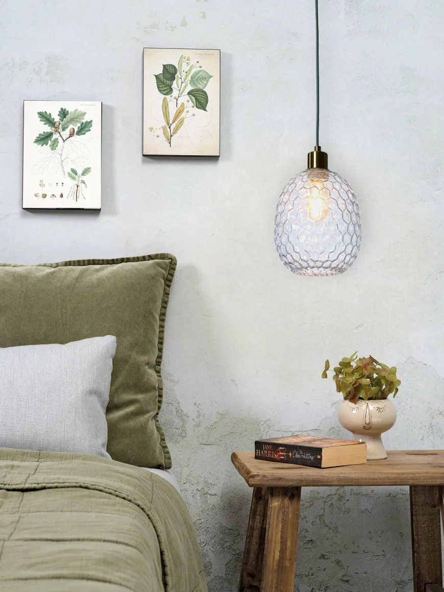 it's about RoMi Hanglamp glas Venice ovaal transparant