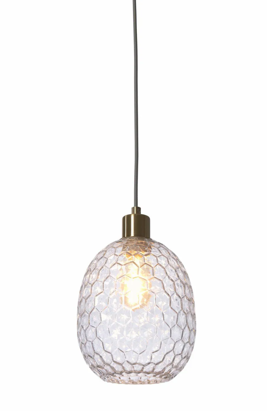 it's about RoMi Hanglamp glas Venice ovaal transparant