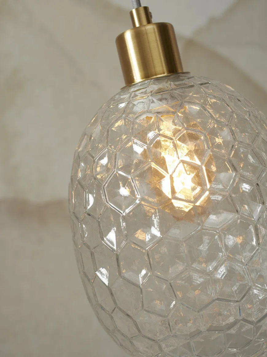 it's about RoMi Hanglamp glas Venice ovaal transparant