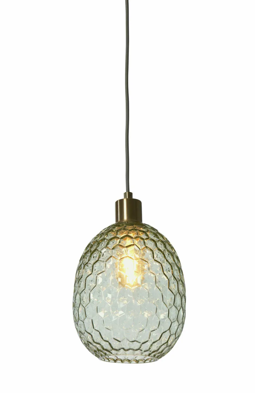 it's about RoMi Hanglamp glas Venice ovaal groen