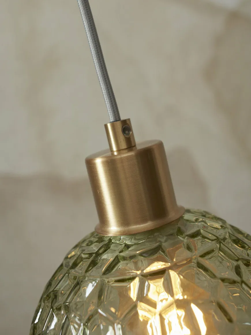 it's about RoMi Hanglamp glas Venice ovaal groen