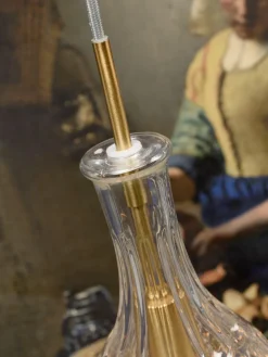 it's about RoMi Hanglamp glas Brussels Ø 14 transparant/goud druppel