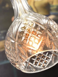 it's about RoMi Hanglamp glas Brussels Ø 14 transparant/goud druppel
