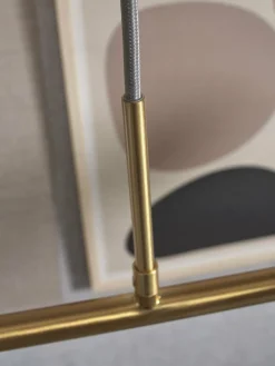 it's about RoMi Hanglamp glas/ijzer Carrara 6-bollen wit marmerprint/goud