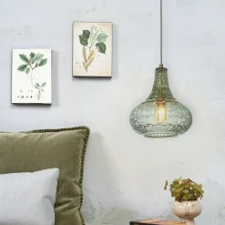 it's about RoMi Hanglamp glas Venice druppel groen