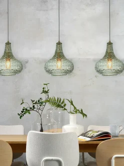 it's about RoMi Hanglamp glas Venice druppel groen