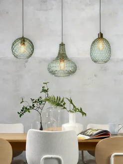 it's about RoMi Hanglamp glas Venice druppel groen
