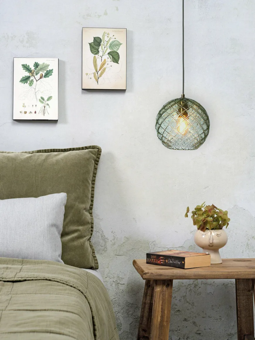 it's about RoMi Hanglamp glas Venice bol groen