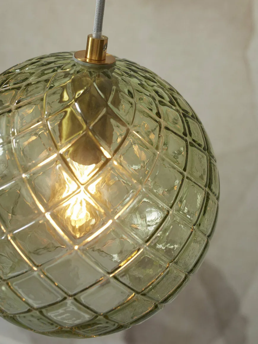 it's about RoMi Hanglamp glas Venice bol groen