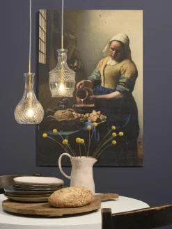 it's about RoMi Hanglamp glas Brussels Ø 13 transparant/goud rechtvormig