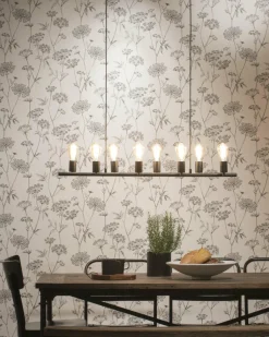 it's about RoMi Hanglamp ijzer Miami 8-armen verstelbaar zwart