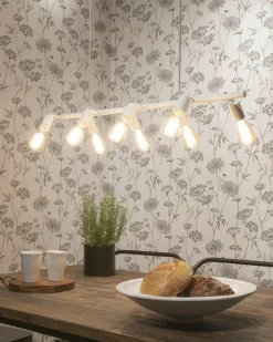 it's about RoMi Hanglamp ijzer Miami 8-arm verstelbaar wit