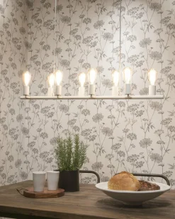 it's about RoMi Hanglamp ijzer Miami 8-arm verstelbaar wit