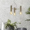it's about RoMi Kroonluchter ijzer Cannes 3-arm goud S