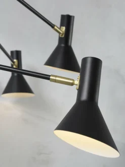 it's about RoMi Plafonniere ijzer Izmir 3-arm zwart/goud accent