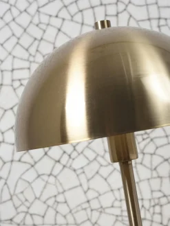 it's about RoMi Tafellamp ijzer/marmer Toulouse h.45cm kap Ø25 goud