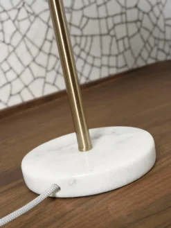 it's about RoMi Tafellamp ijzer/marmer Toulouse h.45cm kap Ø25 goud