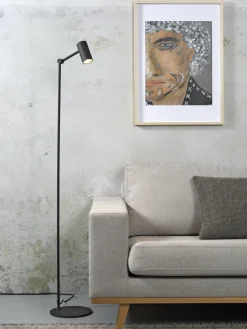 it's about RoMi Vloerlamp ijzer Montreux LED 5W/tube h.11x55cm zwart