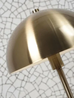 it's about RoMi Vloerlamp ijzer/marmer Toulouse kap Ø40 goud