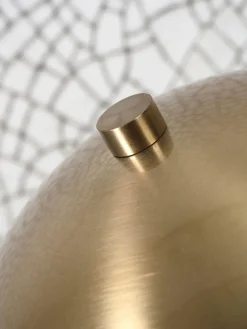 it's about RoMi Vloerlamp ijzer/marmer Toulouse kap Ø40 goud