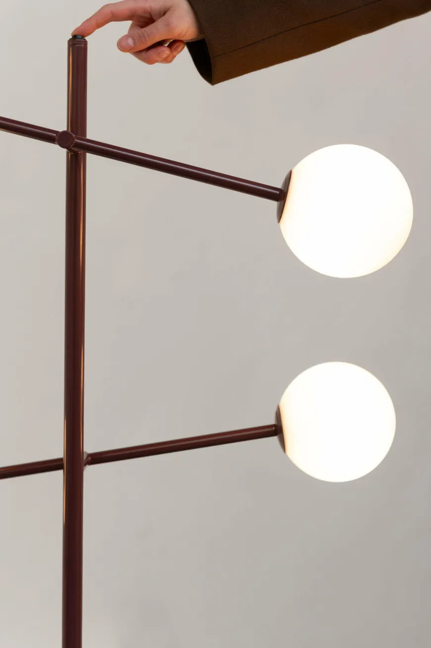 it's about RoMi Vloerlamp Copenhagen burgundy
