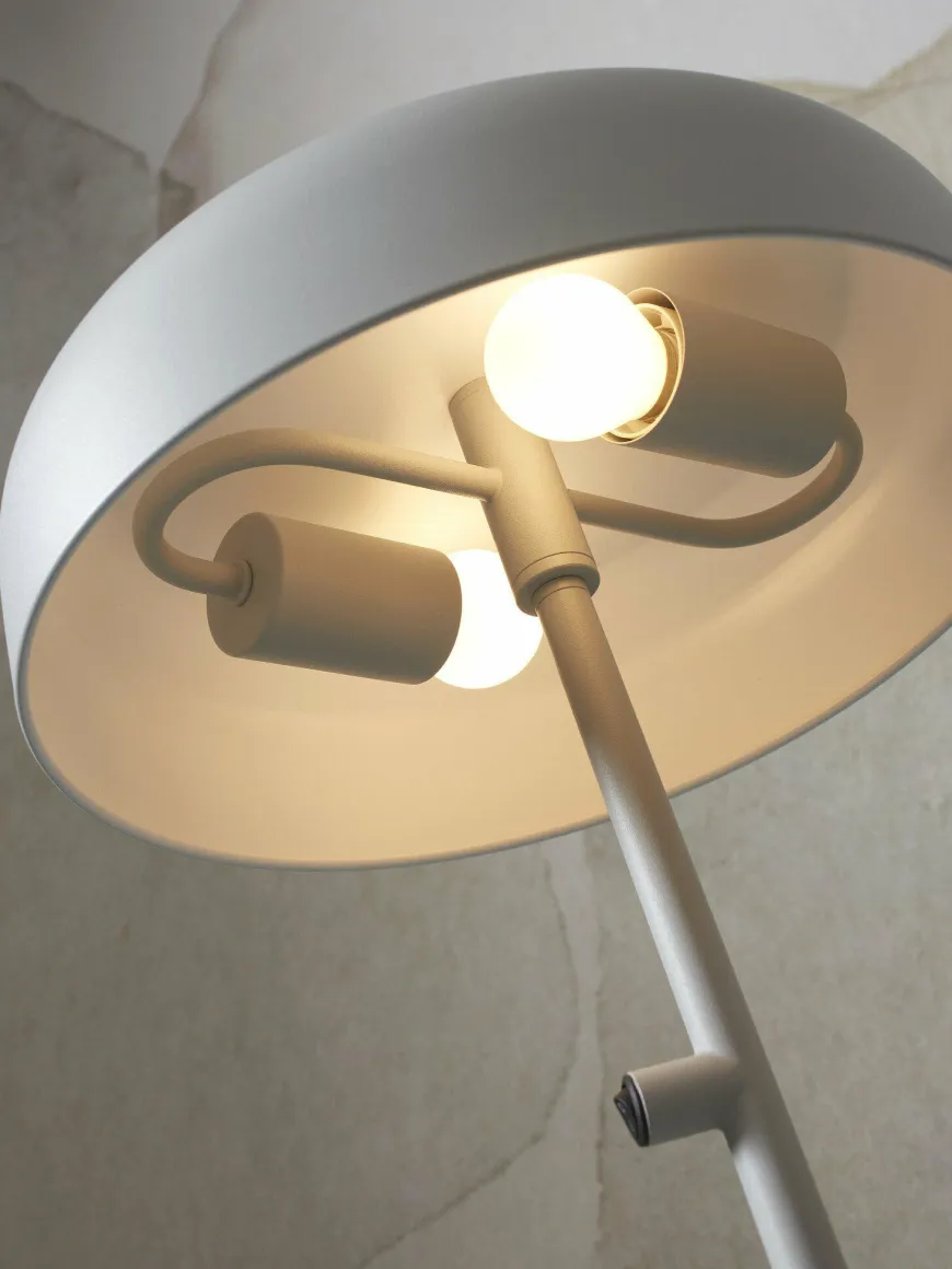 it's about RoMi Vloerlamp ijzer Porto lichtgrijs