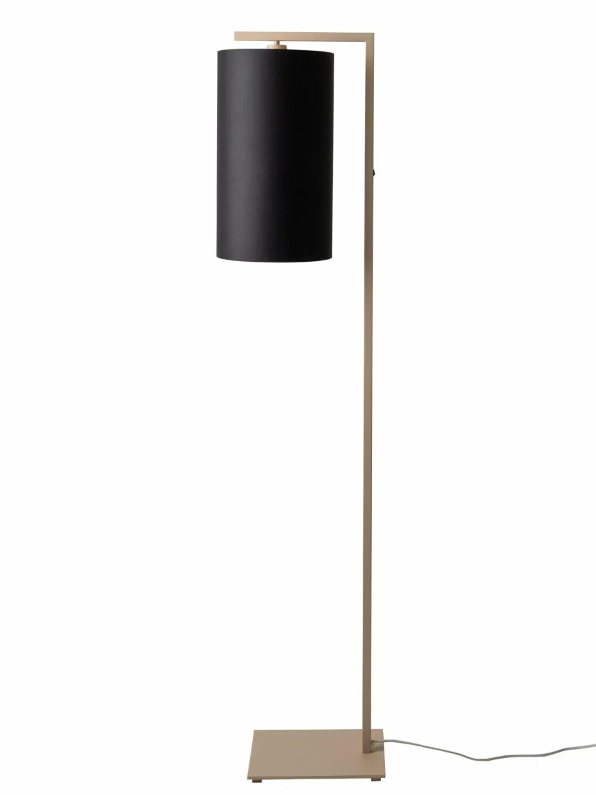 it's about RoMi Vloerlamp Boston zand/kap 2545 zwart