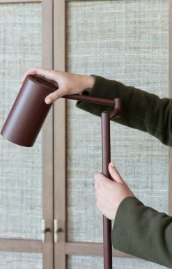 it's about RoMi Vloerlamp Bilbao burgundy