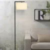 it's about RoMi Vloerlamp ijzer/zwart Boston wit