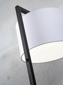 it's about RoMi Vloerlamp ijzer/zwart Boston wit