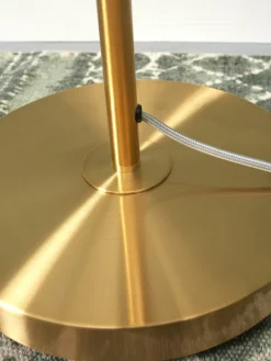it's about RoMi Voerlamp glas/ijzer Carrara 3-bol wit marmerprint/goud