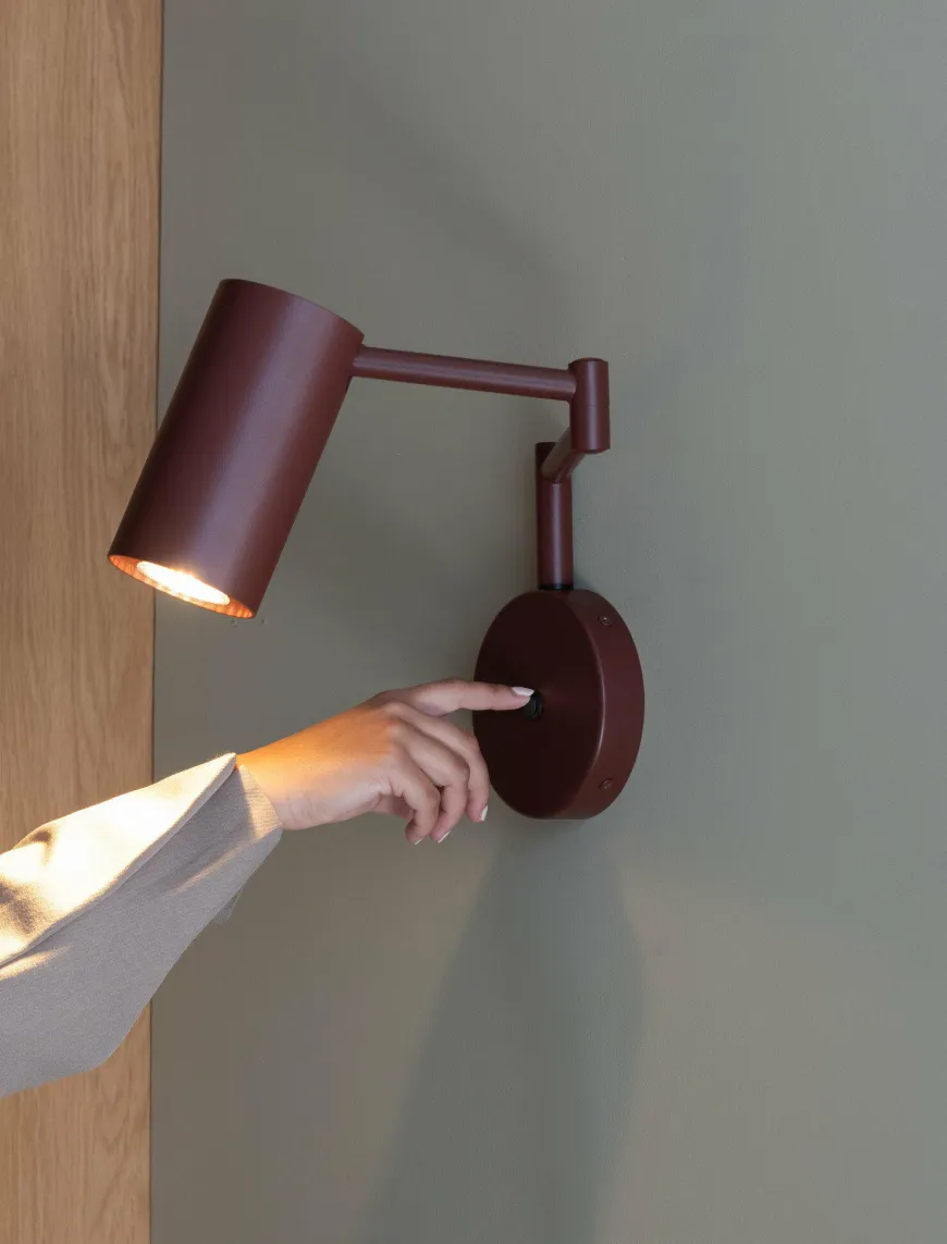 it's about RoMi Wandlamp Bilbao burgundy