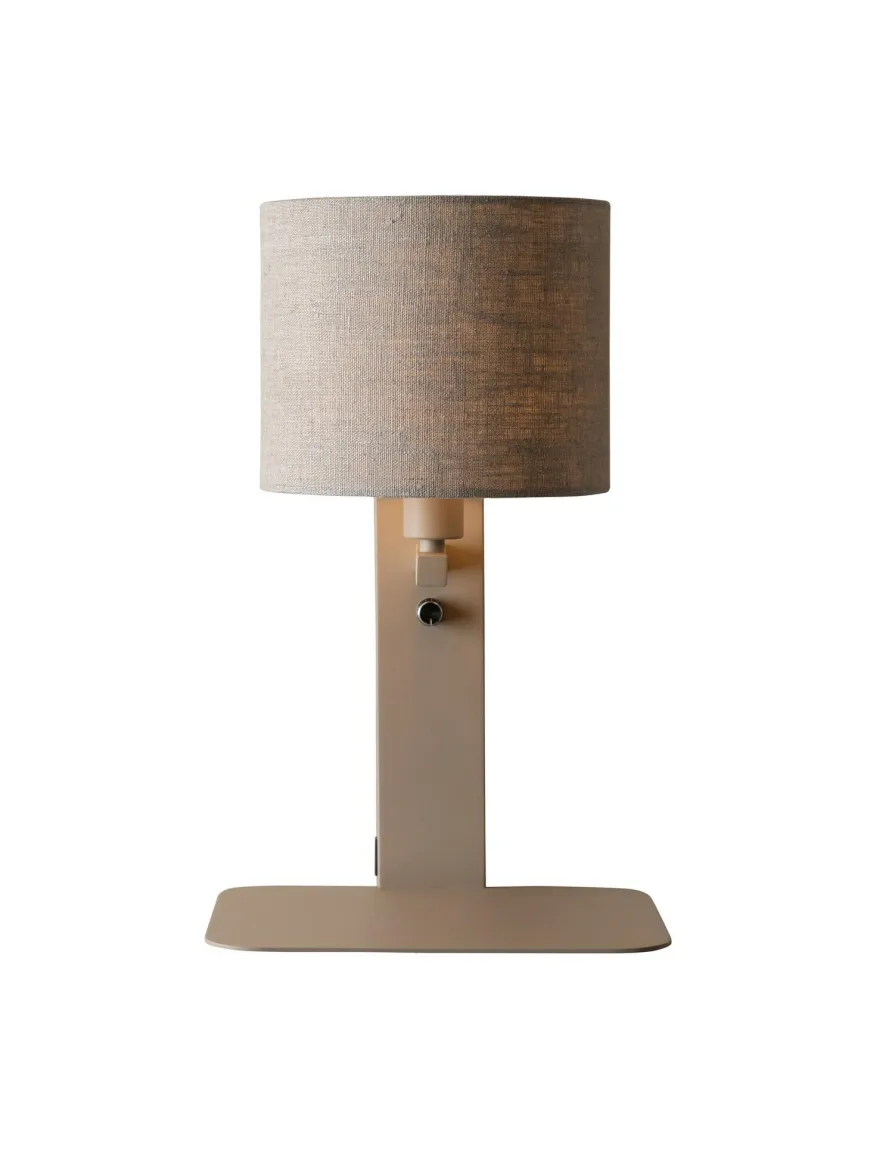 it's about RoMi Wandlamp Florence zand/kap 1815 linnen donker