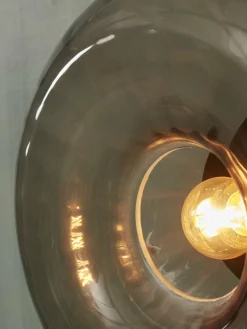 it's about RoMi Wandlamp glas Brussels Ø 27 antraciet