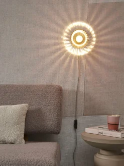 it's about RoMi Wandlamp glas Brussels Ø 27 goud/transparant