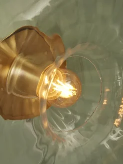 it's about RoMi Wandlamp glas Brussels Ø 27 goud/transparant