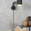 it's about RoMi Wandlamp ijzer Marseille zwart