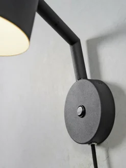 it's about RoMi Wandlamp ijzer Marseille zwart