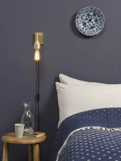 it's about RoMi Wandlamp ijzer Madrid 18x7xh.14cm goud S