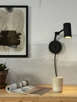 it's about RoMi Wandlamp ijzer Montreux zwart