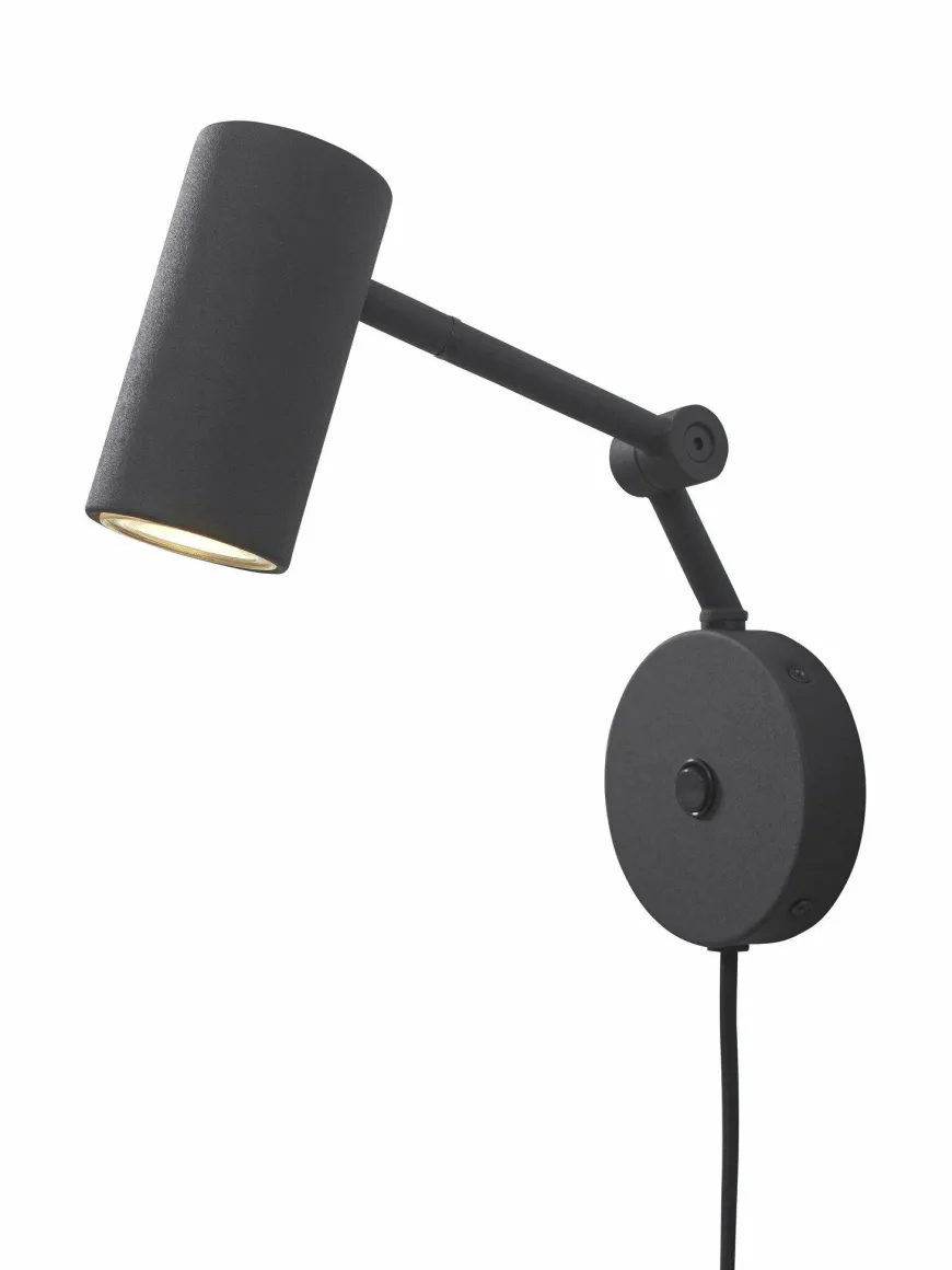 it's about RoMi Wandlamp ijzer Montreux zwart