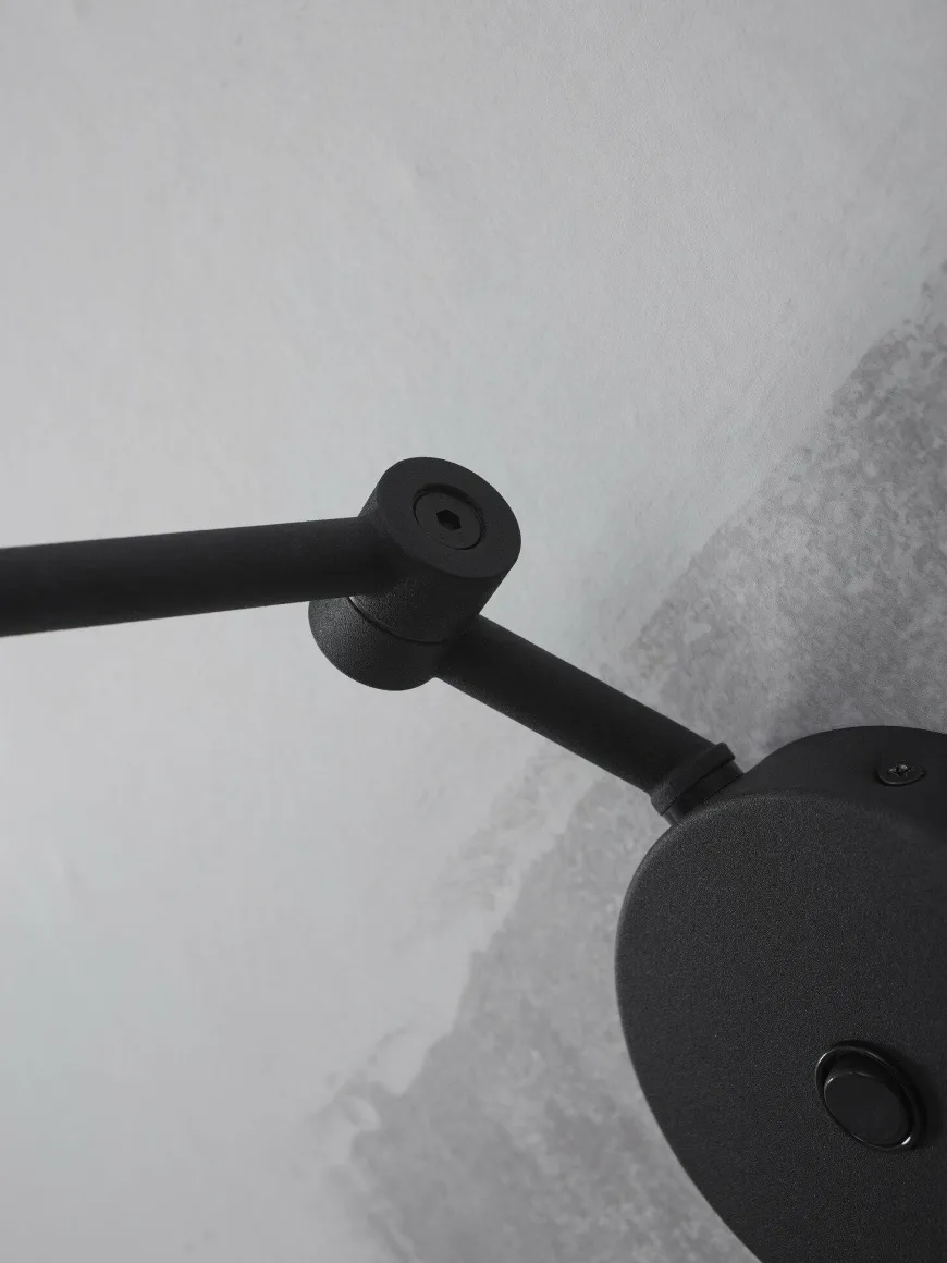 it's about RoMi Wandlamp ijzer Montreux zwart