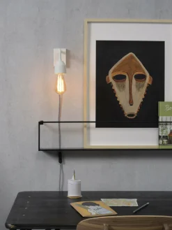 it's about RoMi Wandlamp ijzer Madrid 18x7xh.14cm wit S