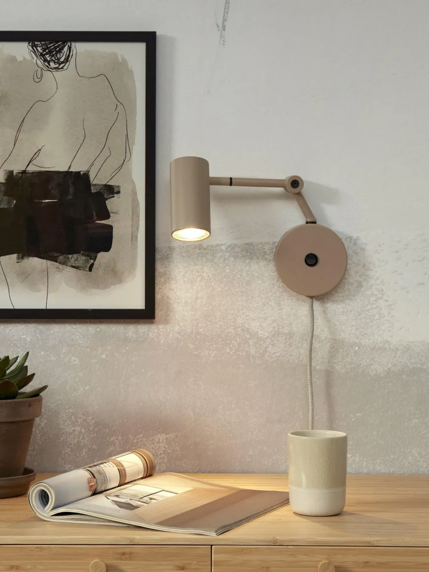 it's about RoMi Wandlamp ijzer Montreux zand