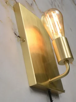 it's about RoMi Wandlamp ijzer Madrid 15xh.25cm goud L