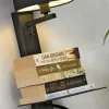 it's about RoMi Wandlamp ijzer Florence plank+usb+leeslamp 15000hrs incl. dimmer zwart
