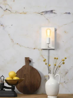 it's about RoMi Wandlamp ijzer Madrid b.15xh.25cm wit L