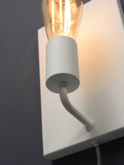 it's about RoMi Wandlamp ijzer Madrid b.15xh.25cm wit L